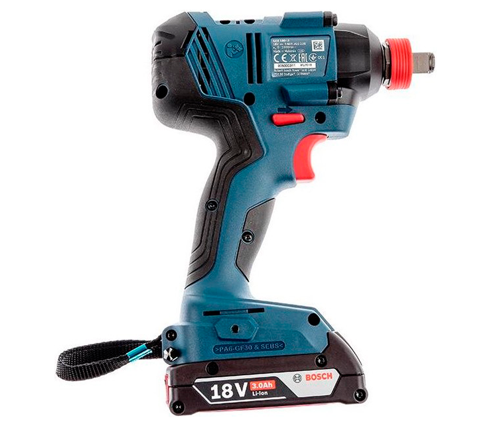 Гайковерт ударный BOSCH GDX 180-LI Professional 180Нм-3