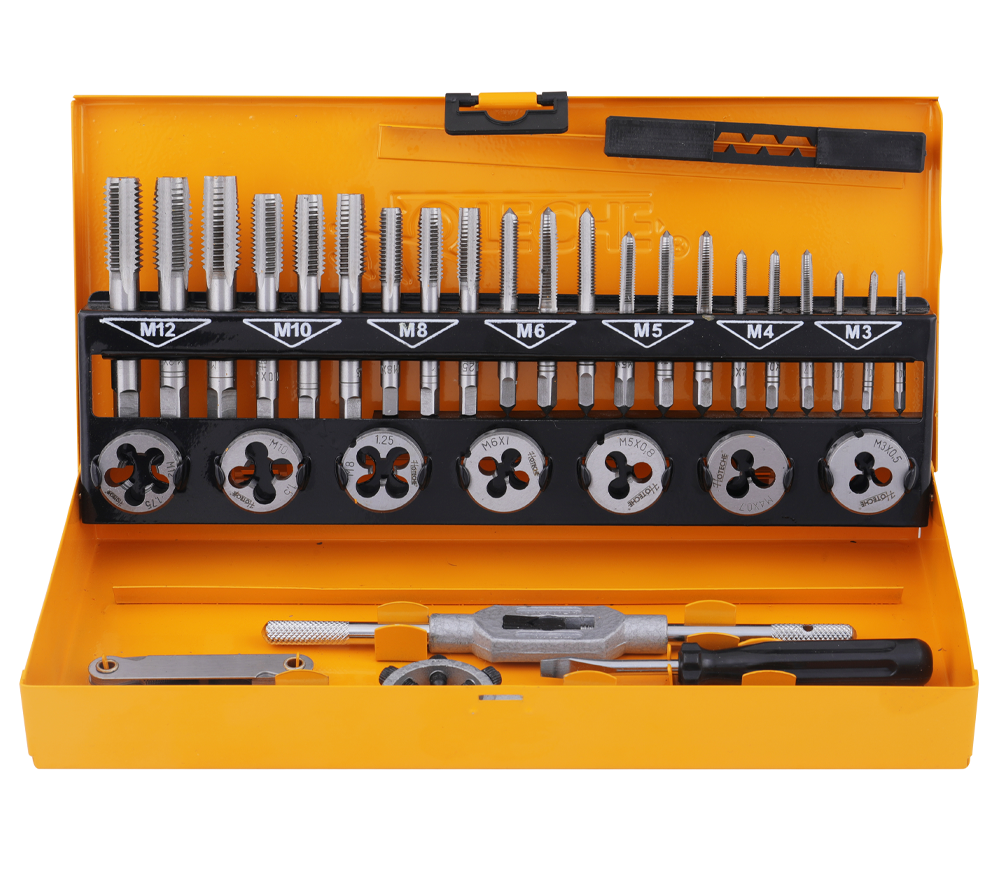 Set 32 filiere și tarozi HOTECHE 640203 M3-M12
