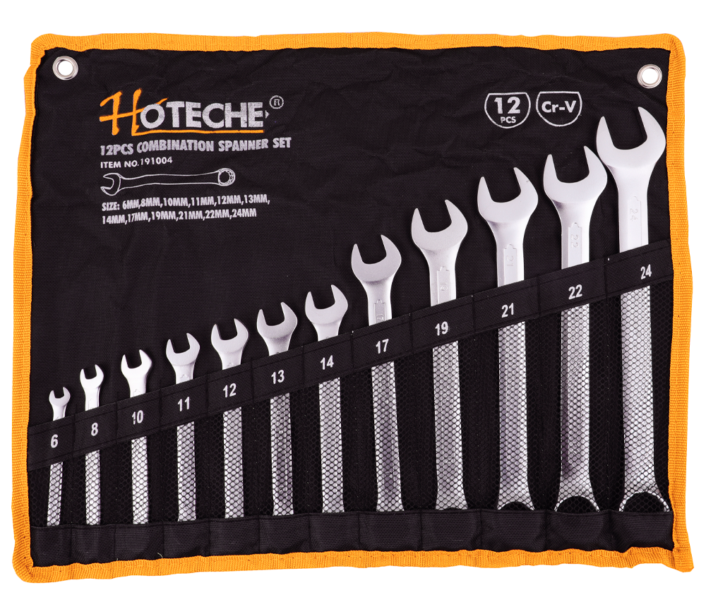 Set 12 chei combinate HOTECHE 191004 6x24mm