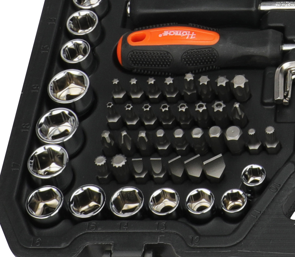 Set 219 duze tubulare și biți HOTECHE 203104 4-32 mm-4