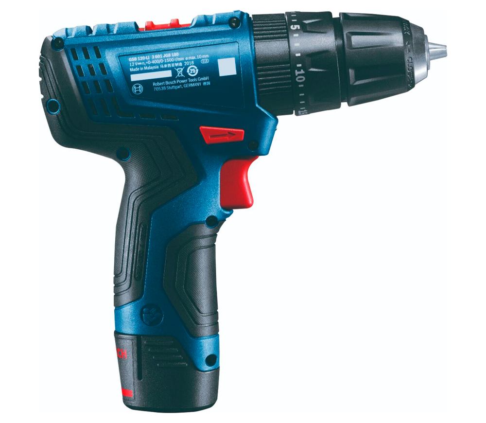 Set mașină de înșurubat cu acumulator cu lanternă BOSCH  GSR 120 LI + GLI 12V-300 12V 2Ah-4