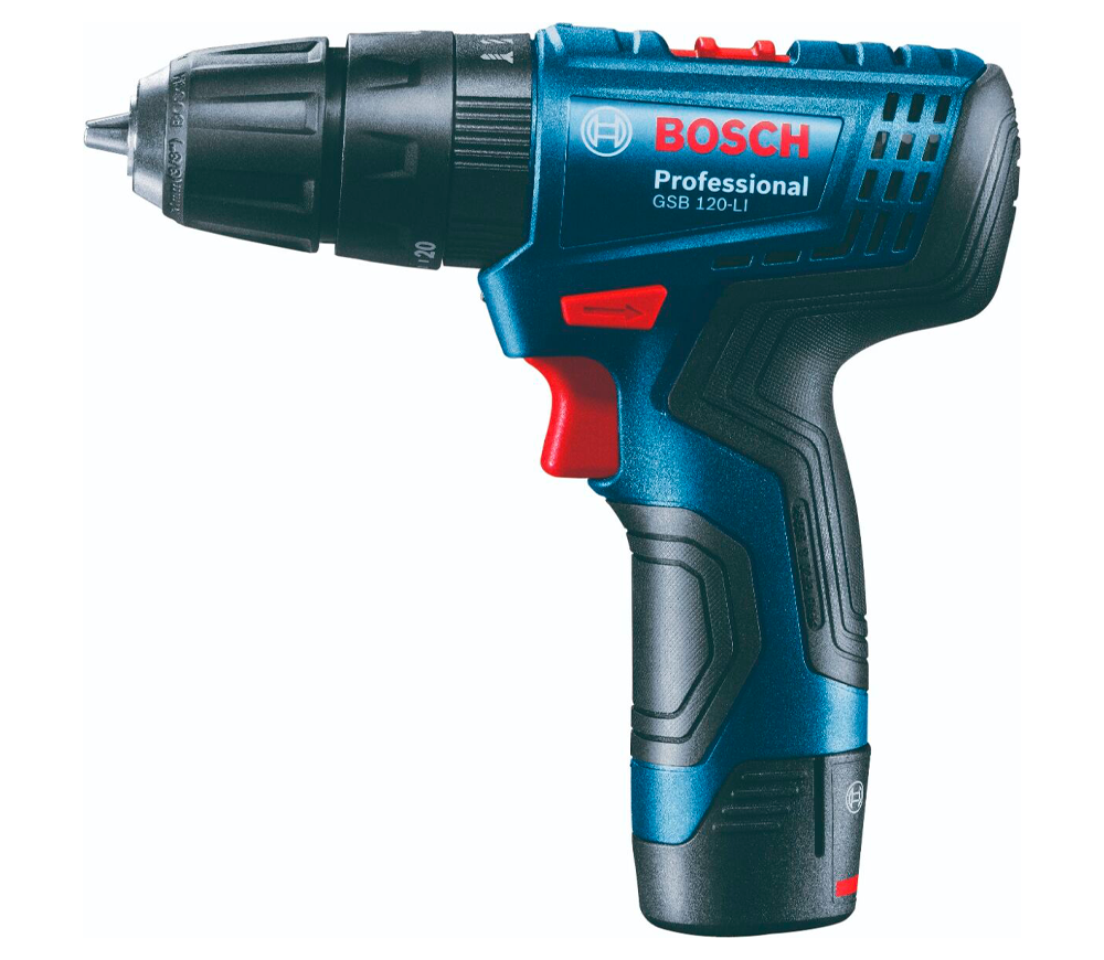 Set mașină de înșurubat cu acumulator cu lanternă BOSCH  GSR 120 LI + GLI 12V-300 12V 2Ah-6