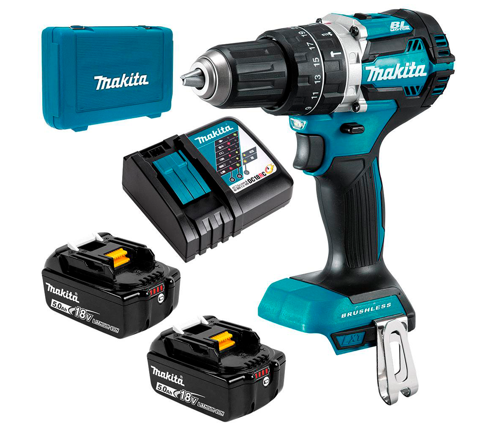 Mașină de înșurubat cu impact cu acumulator MAKITA DHP484RTE 18V 5Ah
