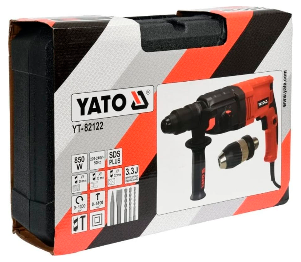 Ciocan rotopercutor YATO YT82122 850w SDS-Plus/Fixare rapidă-5