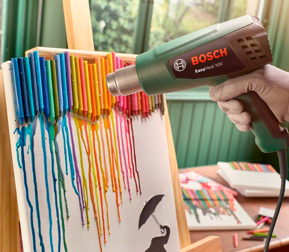 Фен строительный BOSCH EASYHEAT 500 1600вт 500°C-8