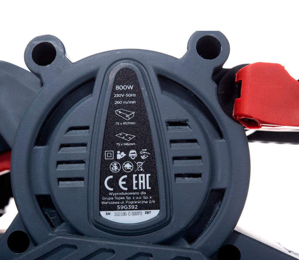 Mașină de șlefuit cu bandă GRAPHITE 59G392 800w 75 mm-3