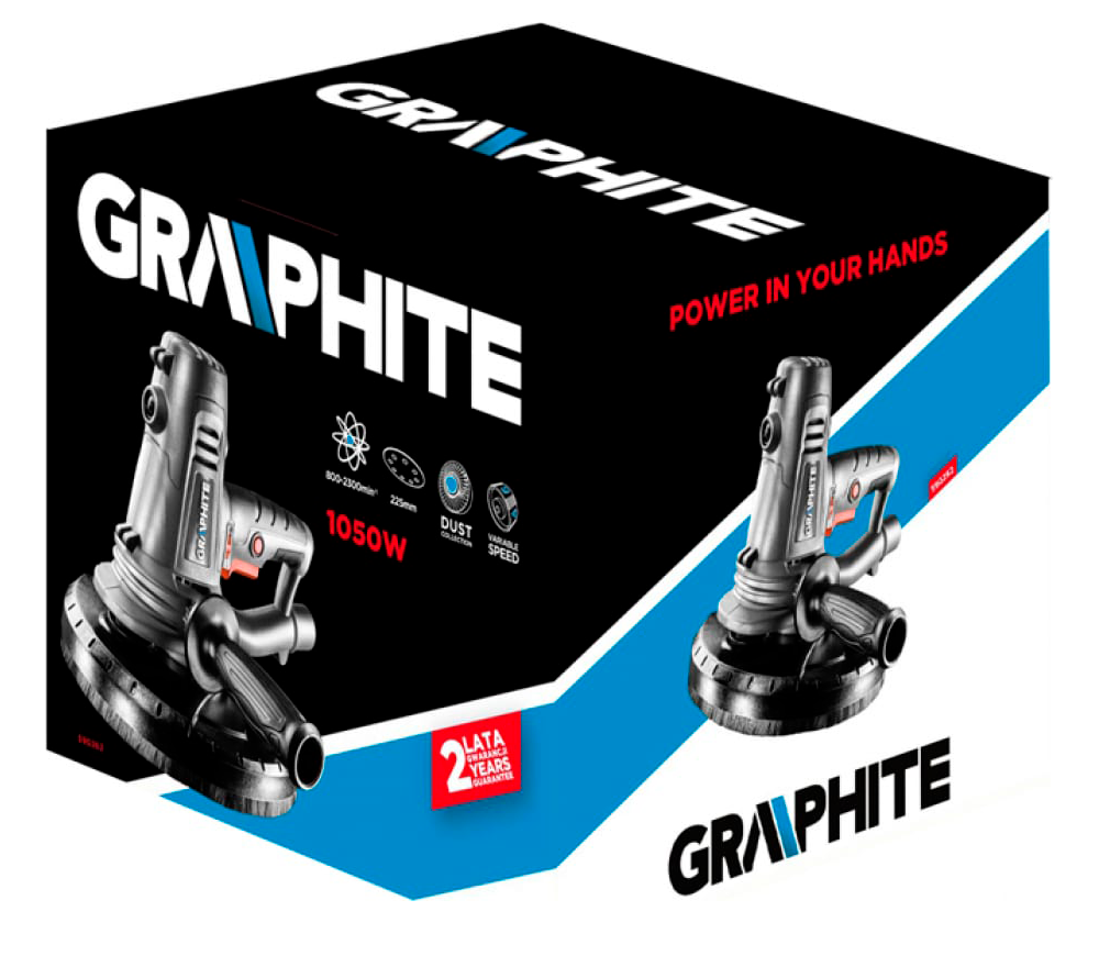 Mașină de șlefuit pereți extensibilă GRAPHITE 59G262 1050w 225mm-5