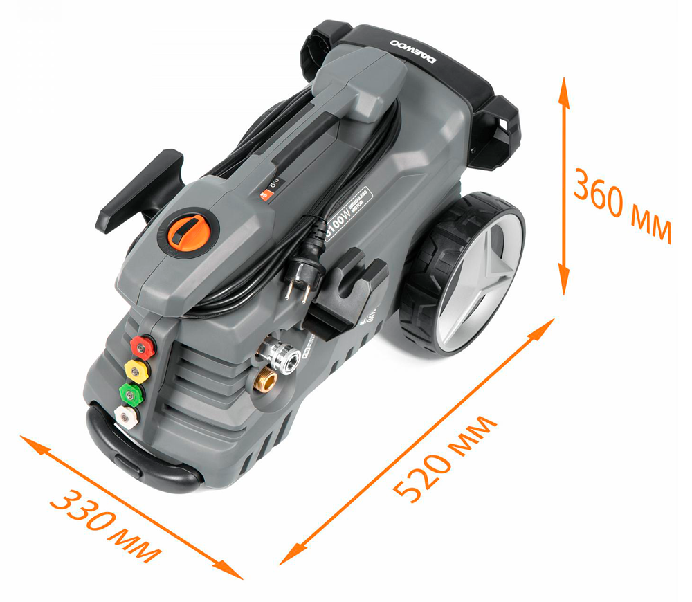 Aparat de spălat cu presiune DAEWOO DAW 725 3100w 190bar 660l/h-9