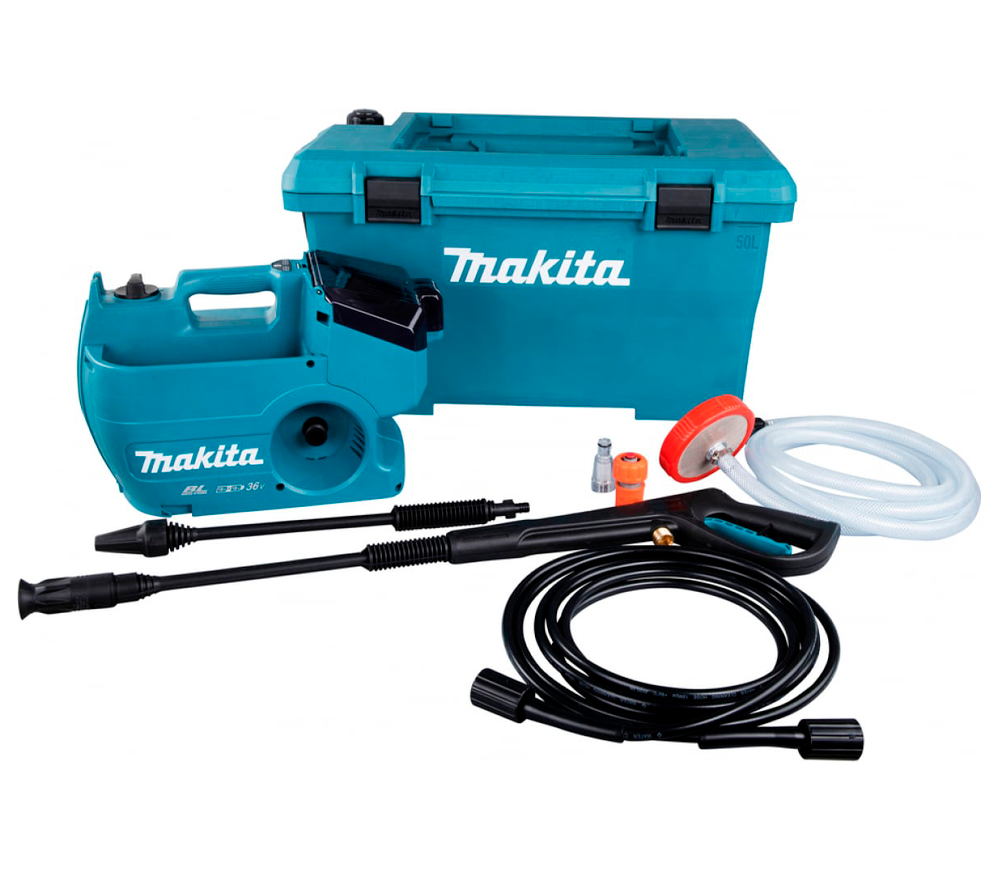 Aparat de spălat cu presiune сu acumulator (fără bat) MAKITA DHW080ZK  80bar 380l/h 2x18V-3