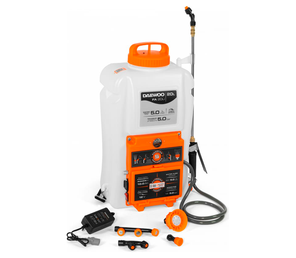 Pulverizator cu acumulator DAEWOO FA 20Li 5bar 20L 16V 6Ah