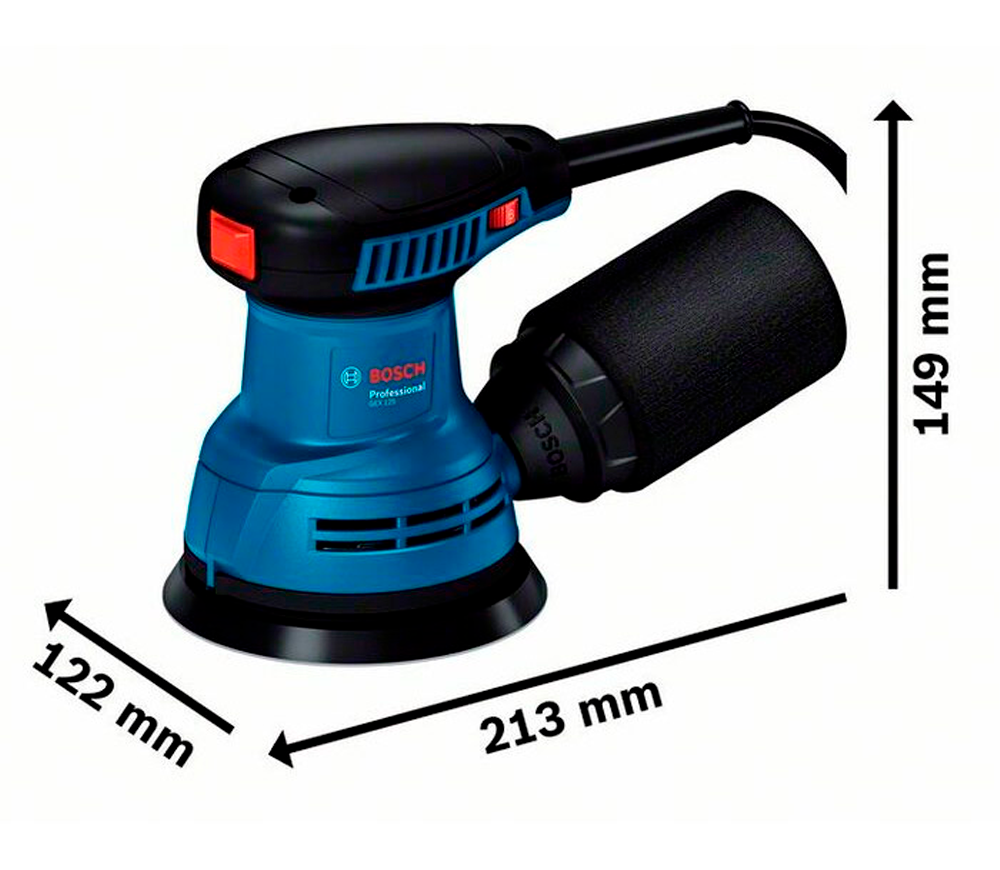 Mașină de șlefuit excentrică BOSCH GEX 125 290w 125mm-2