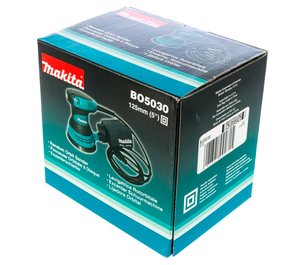 Шлифмашина эксцентриковая MAKITA BO5030 300вт 125мм-6