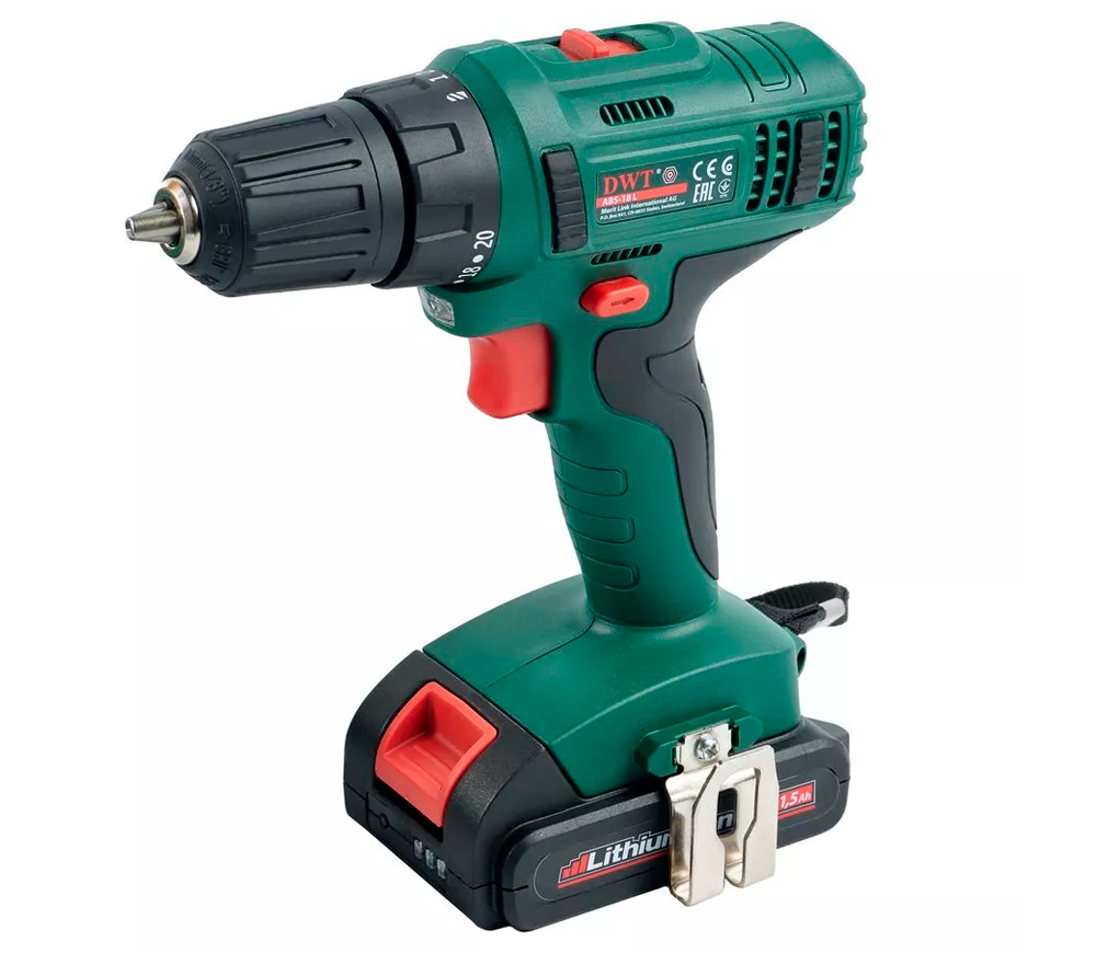 Mașină de înșurubat cu acumulator DWT ABS18 Bli-2 BMC 18V 1.5Ah