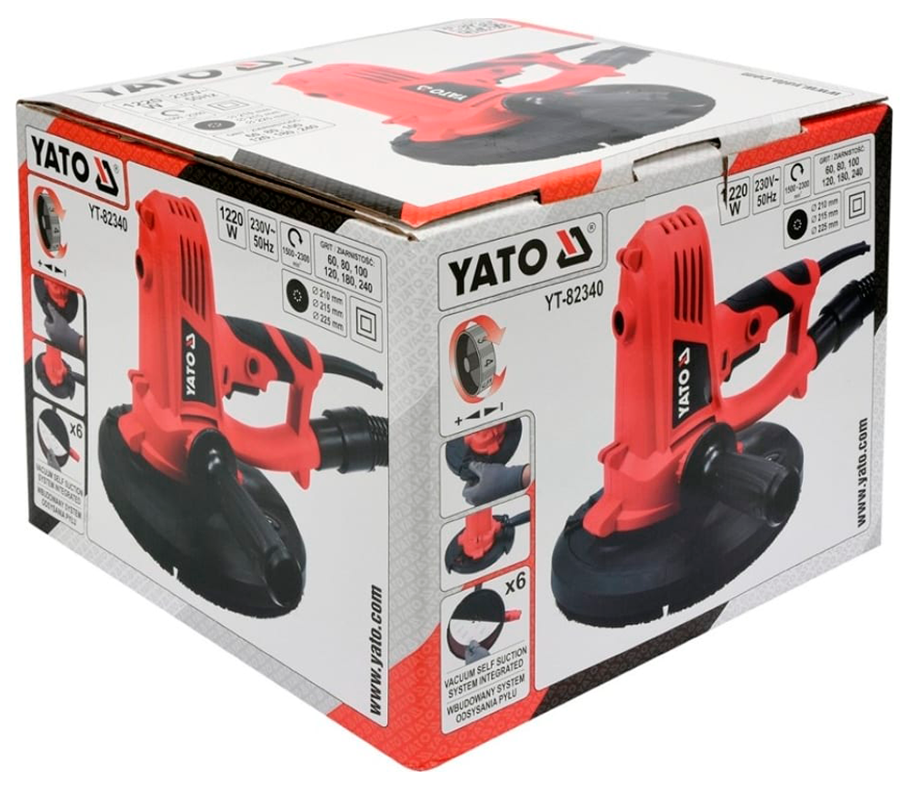 Mașină de șlefuit pereți extensibilă YATO YT82340 710w 225mm-4