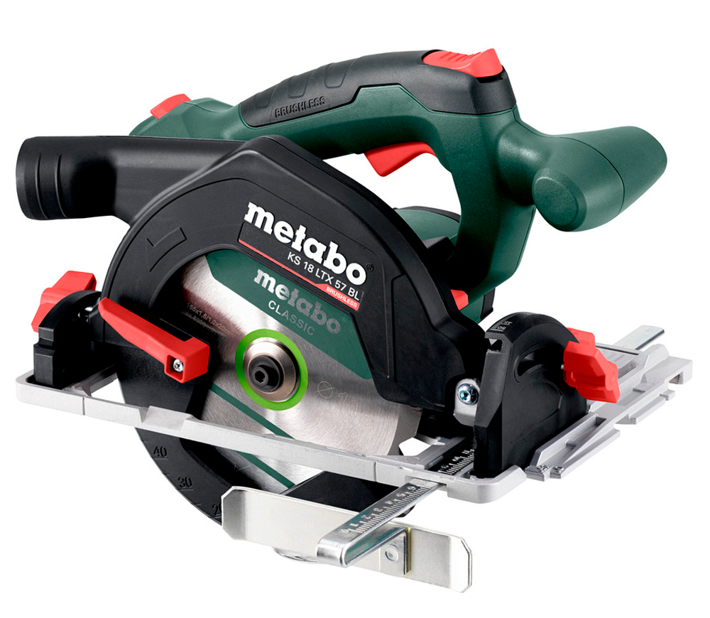 Fierăstrău circular cu acumulator (fără bat) METABO KS18 LTX 57 BL 165mm 18V