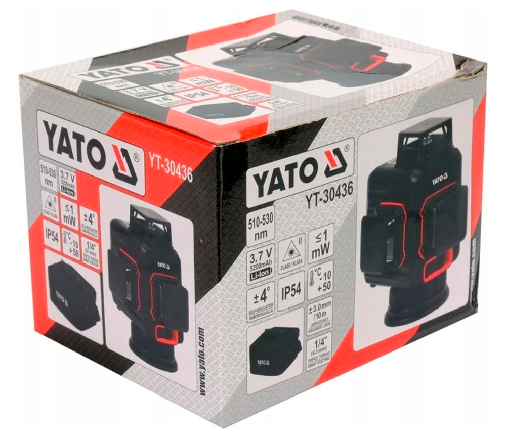 Лазерный уровень YATO  YT30436 3луча 10m-7