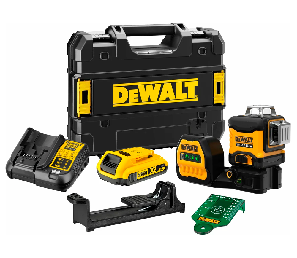 Nivelă cu laser DEWALT  DCE089D1G18-QW 3fascicole 50m