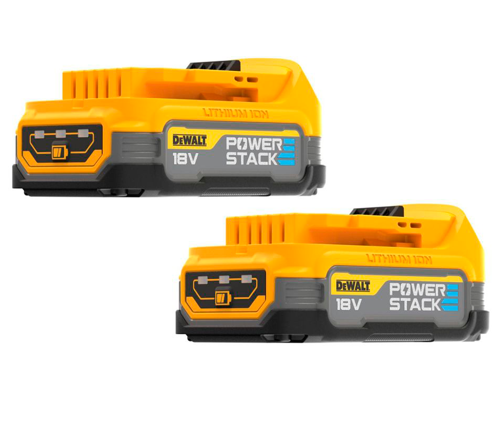 Set de acumulatuare 2buc. DEWALT Powerstack DEWALT DCBP034E2 Slider 18V 1.7Ah