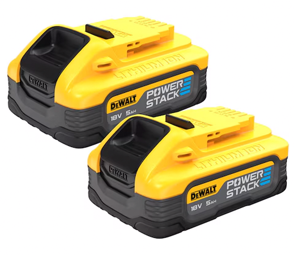 Set de acumulatuare 2buc. DEWALT Powerstack DCBP518H2 Slider 18V 5Ah