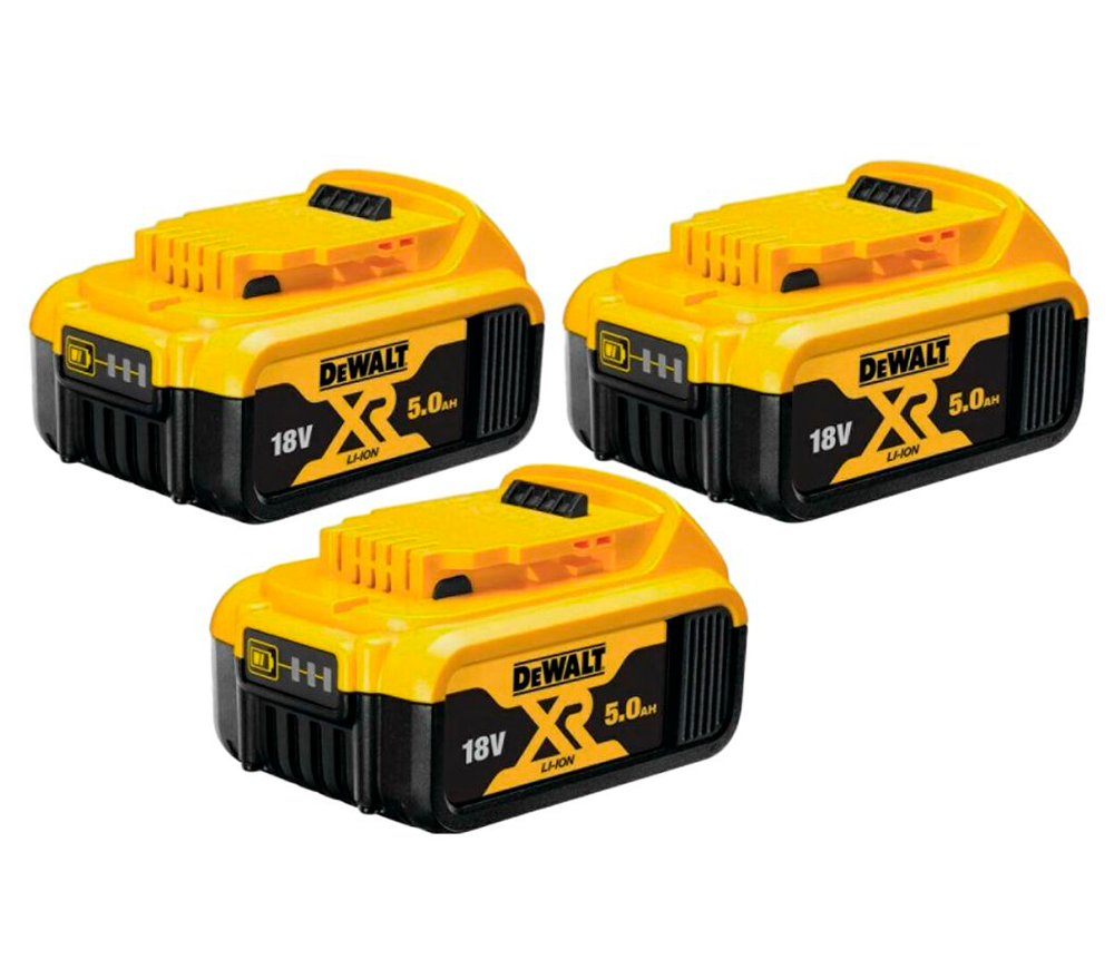 Набор аккумуляторов DEWALT DCB184P3 Слайдер 18В 5Ач-2