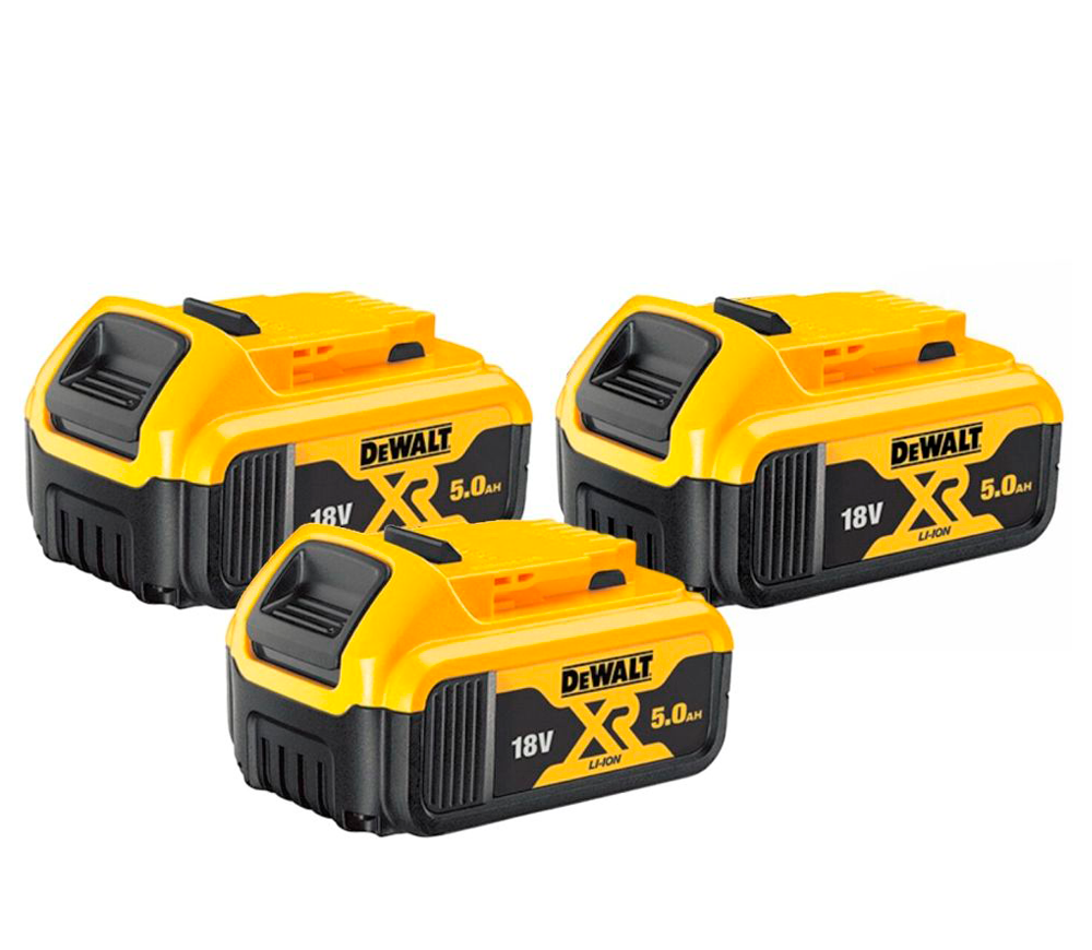 Set de acumulatuare DEWALT DCB184P3 Slider 18V 5Ah