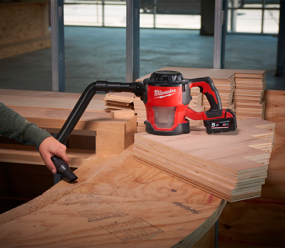Пылесос промышленный аккумуляторный (без АКБ) MILWAUKEE M18CV-0 85мбар-9
