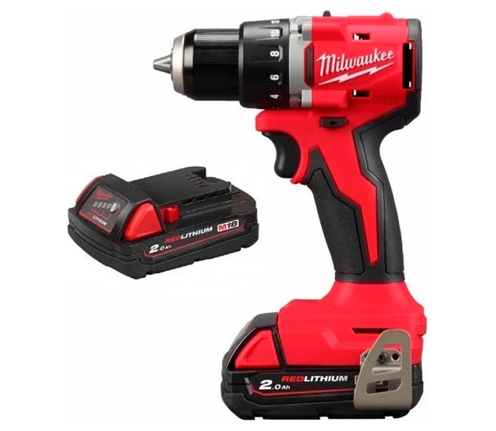 Mașină de înșurubat cu acumulator MILWAUKEE M18 BLDDRC-202C 18V 2Ah