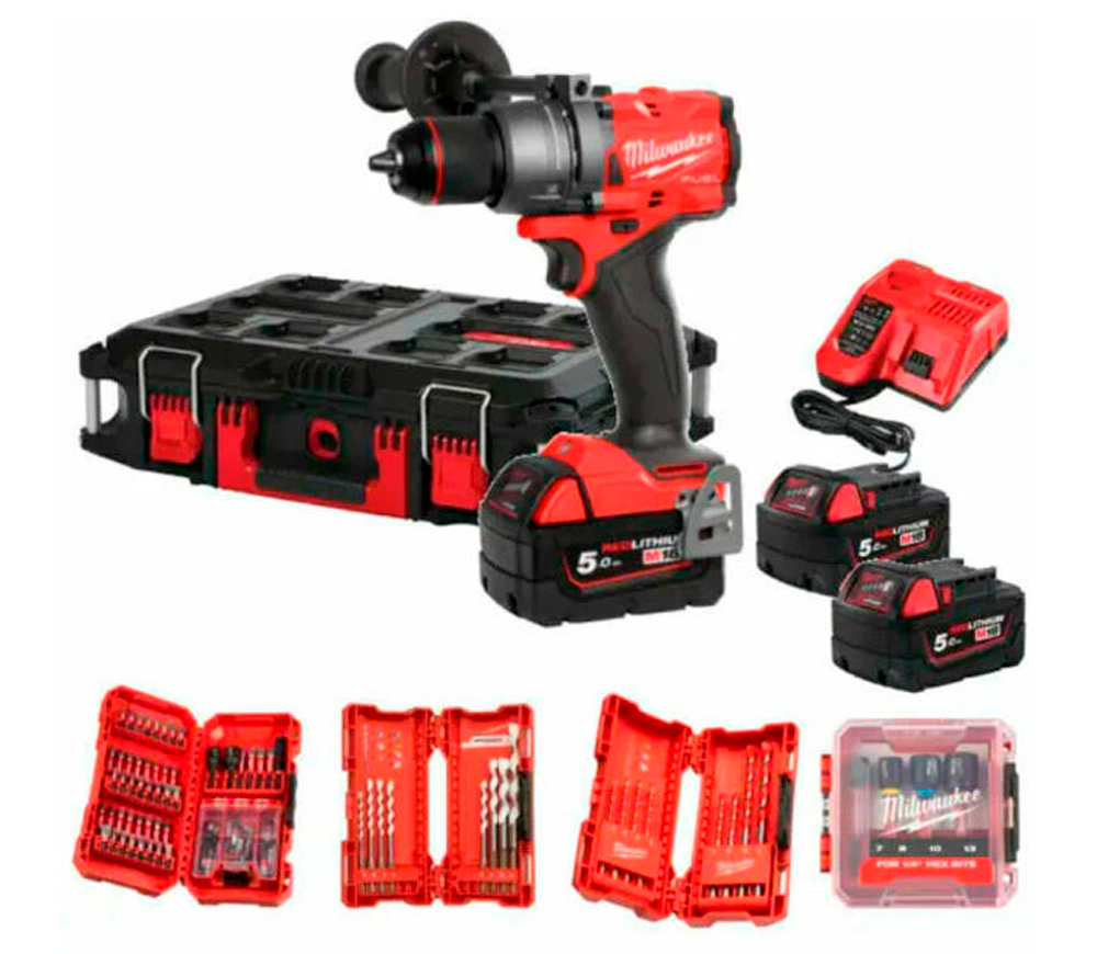 Mașină de înșurubat cu acumulator MILWAUKEE FPD3100P-502P 18V 5Ah