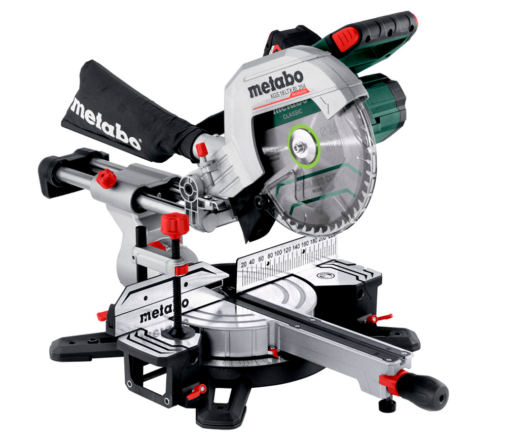 Fierăstrău  circular staționar fără fir METABO KGS 18 LTX BL 254 18V 4Ah 254mm
