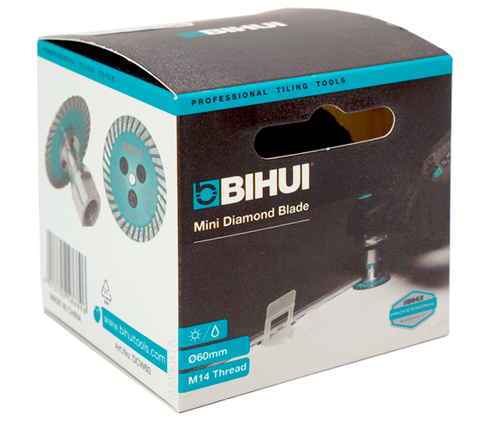 Disc diamantat pentru curățarea lipiciului pentru SVP BIHUI DCW60 60mm Turbo Ceramică/Porțelan/Marmură-3