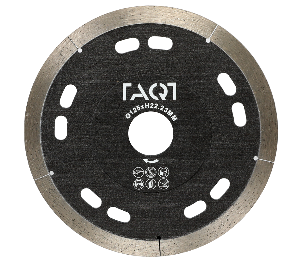 Disc de tăiat cu diamant TAQT TQBC125 125mm Segmentat Ceramică/Porțelan/Marmură