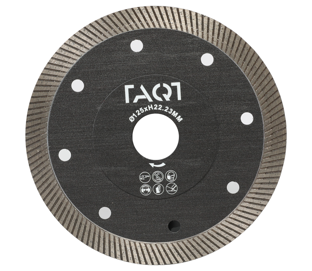 Disc de tăiat cu diamant TAQT TQBT125 125mm Turbo Ceramică/Porțelan/Marmură