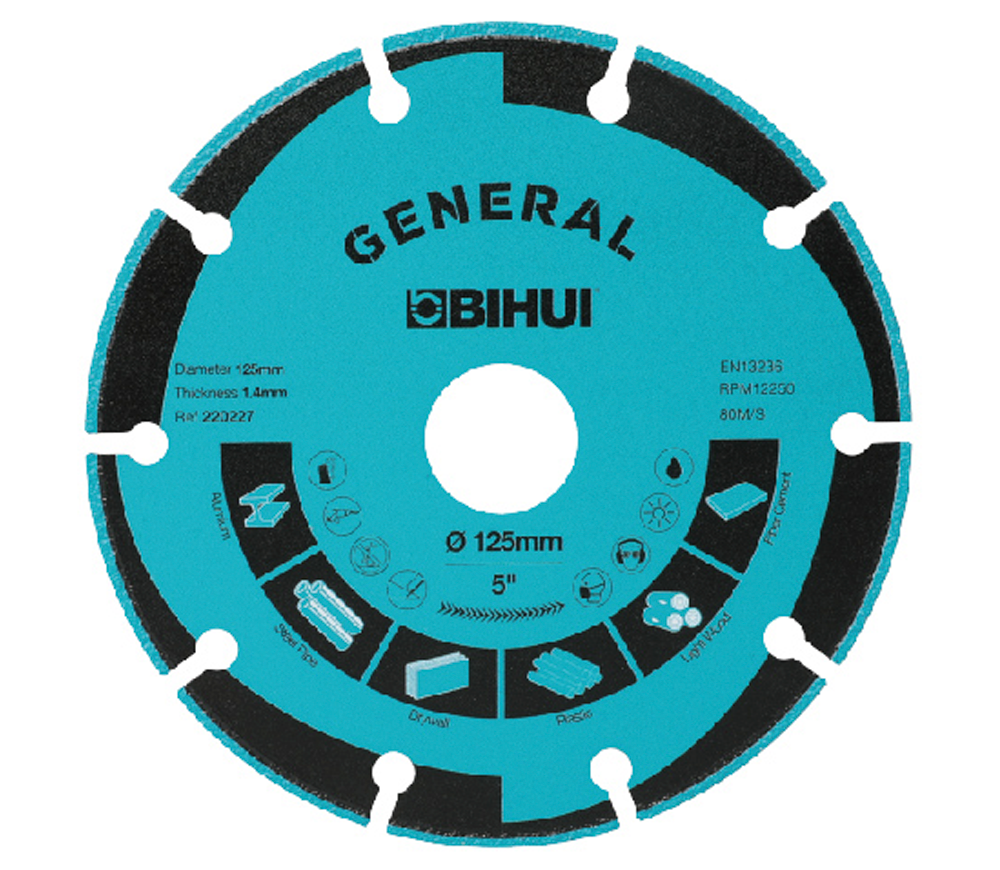 Disc de tăiat abraziv BIHUI DSBM125 125mm 1.4mm