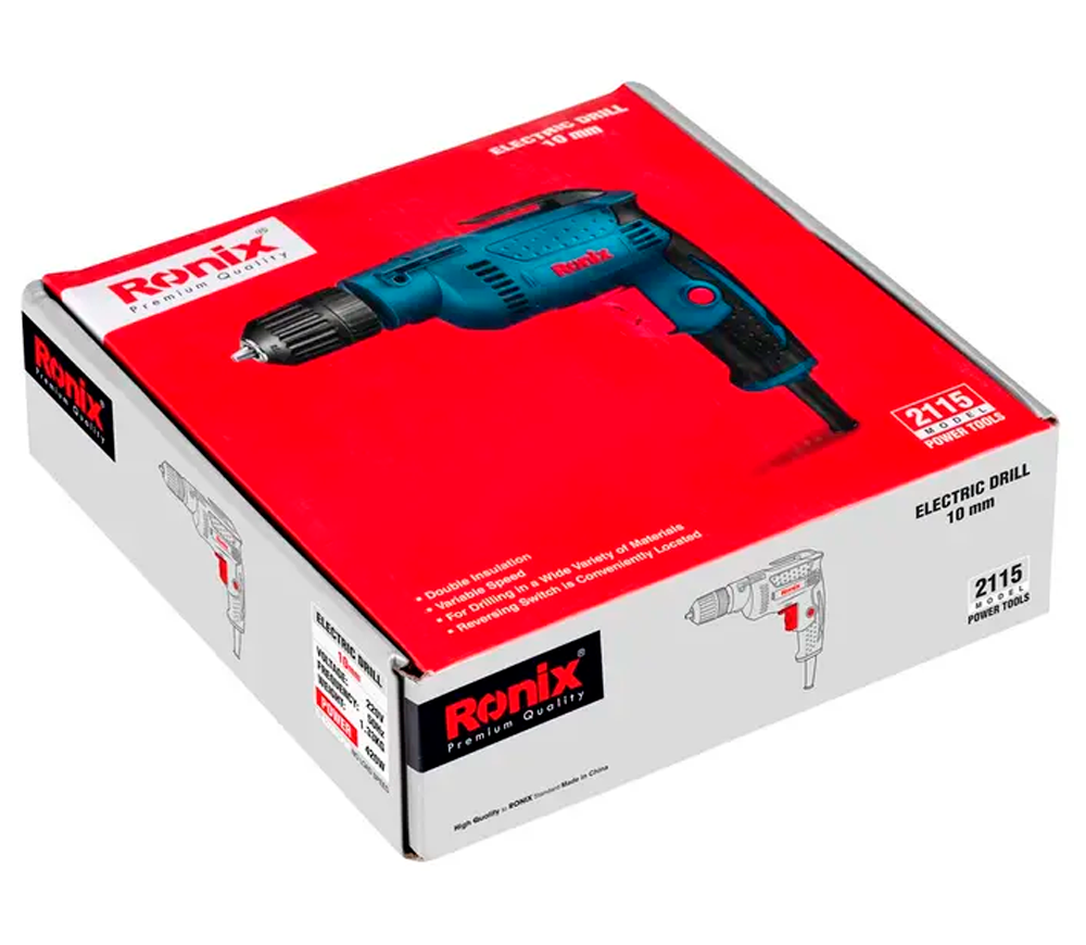 Дрель ударная RONIX 2115 400вт-9