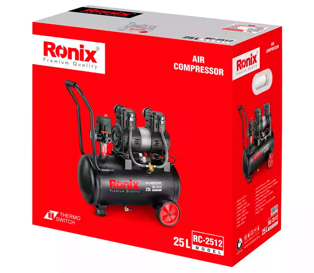 Compresor fără ulei RONIX RC-2512 100l/min 25L-9