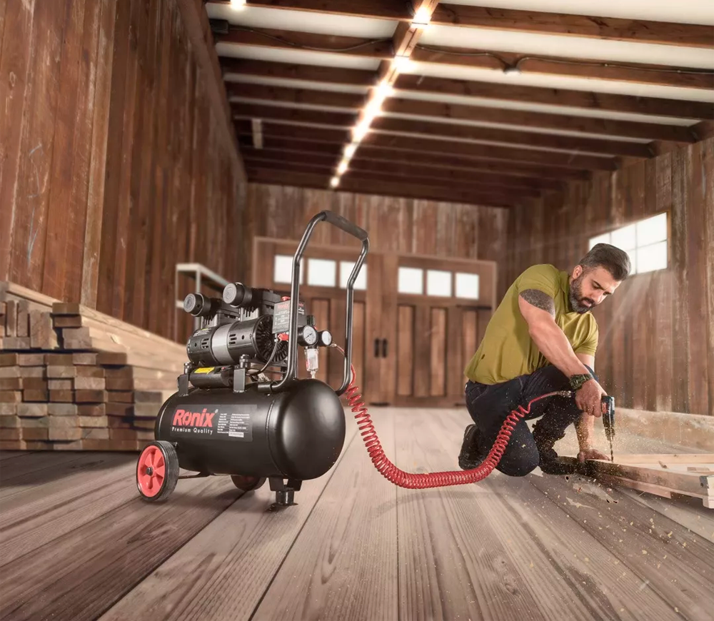 Compresor fără ulei RONIX RC-2512 100l/min 25L-10