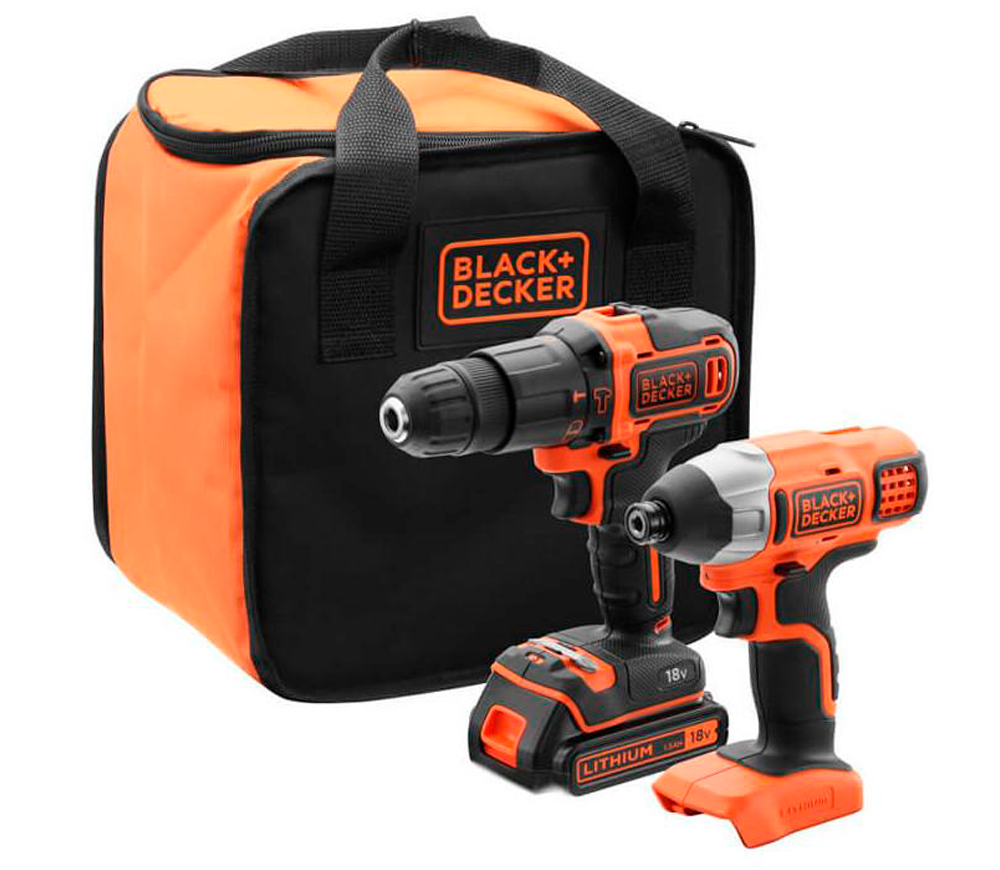 Set de instrumente cu acumulator BLACK&DECKER BCK21S1S 18V 1.5Ah
