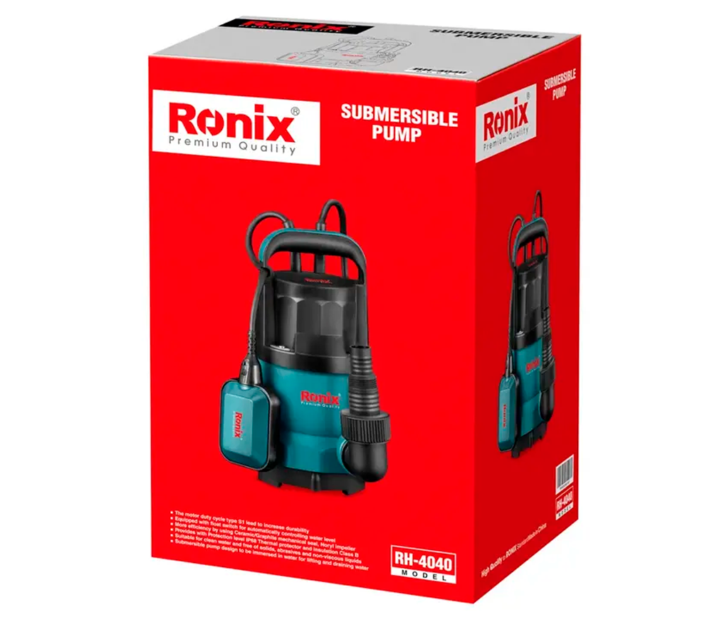 Дренажный насос RONIX RH-4040 745вт 10000л/ч-6