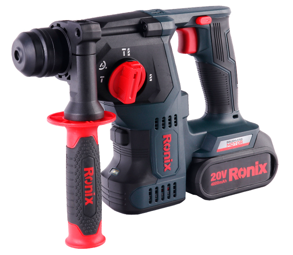 Ciocan rotopercutor cu acumulator RONIX 8911K 1.7J 20V 4Ah