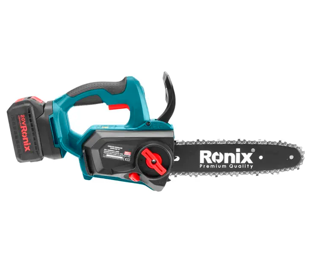 Fierăstrău cu lanț cu acumulator RONIX 8651 254mm 20V 4Ah-3