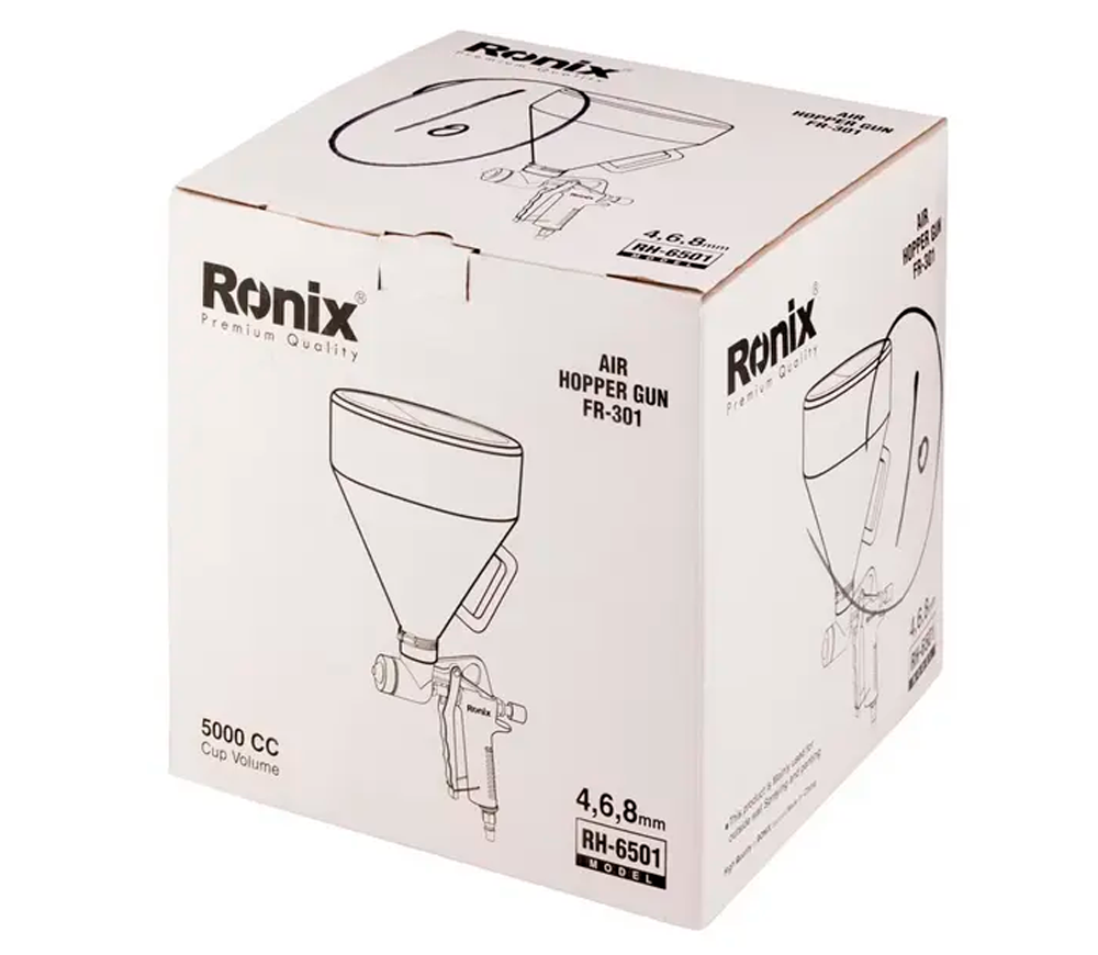 Штукатурный хоппер-ковш RONIX RH-6501 5л 4/6/8мм-7