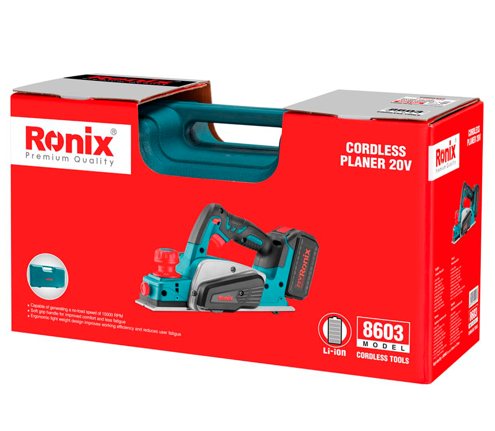 Rindea fără fir RONIX 8603 20V 4Ah 82mm-2