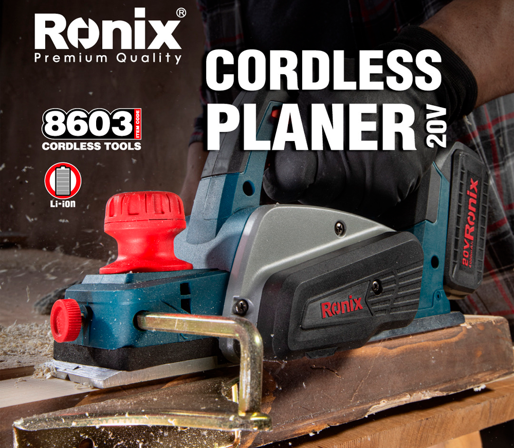 Rindea fără fir RONIX 8603 20V 4Ah 82mm-9