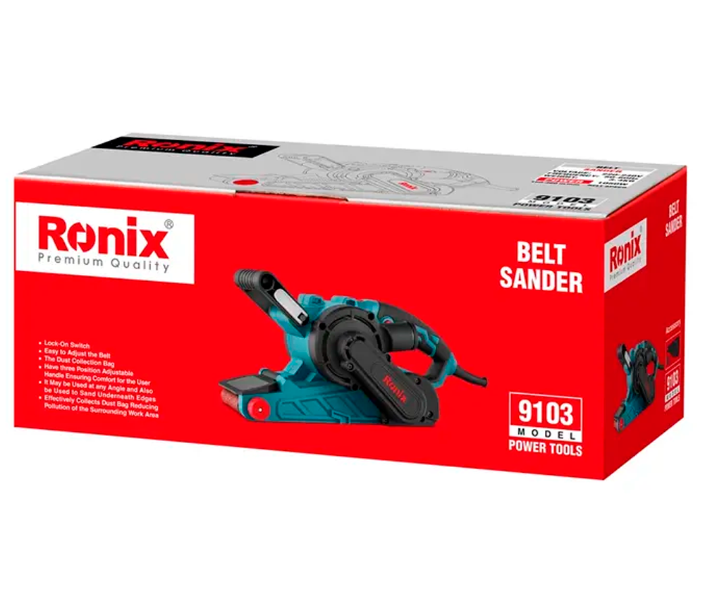 Mașină de șlefuit cu bandă RONIX 9103 1050w 76 mm-10