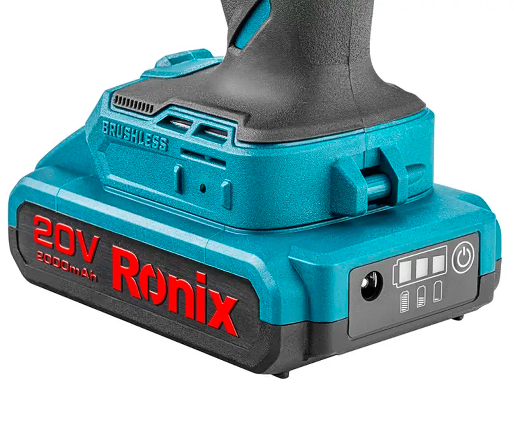 Mașină de înșurubat cu acumulator RONIX 8905K 20V 2Ah-6