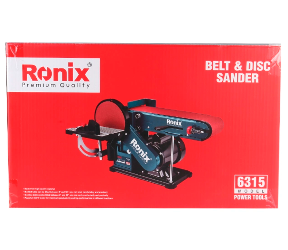 Mașină de șlefuit cu bandă și disc RONIX 6315 350w-6