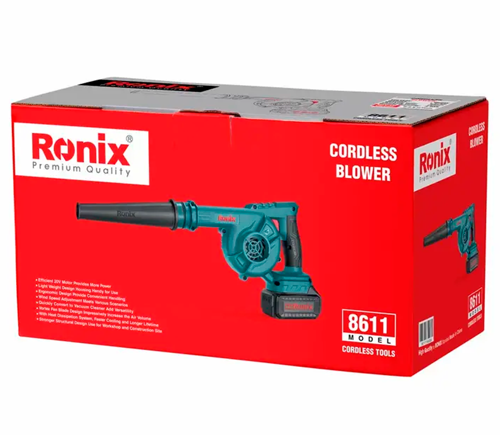 Suflantă cu acumulator RONIX 8611 2800l/min 20V 2Ah-10