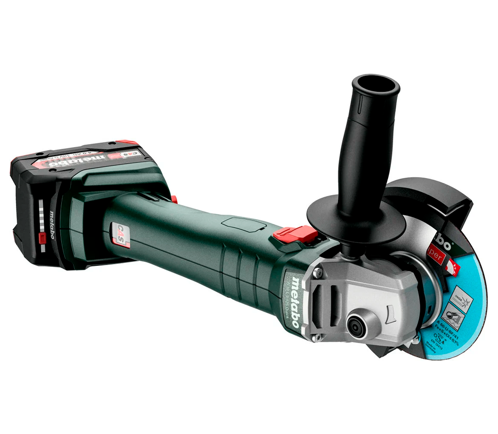 Угловая шлифмашина аккумуляторная (без АКБ) METABO W 18 L 9-125 Quick 125мм 18В-3