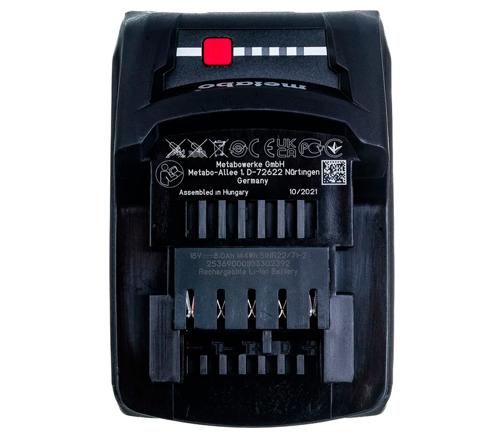 Acumulator METABO 625369000 Slider 18V 8Ah-5