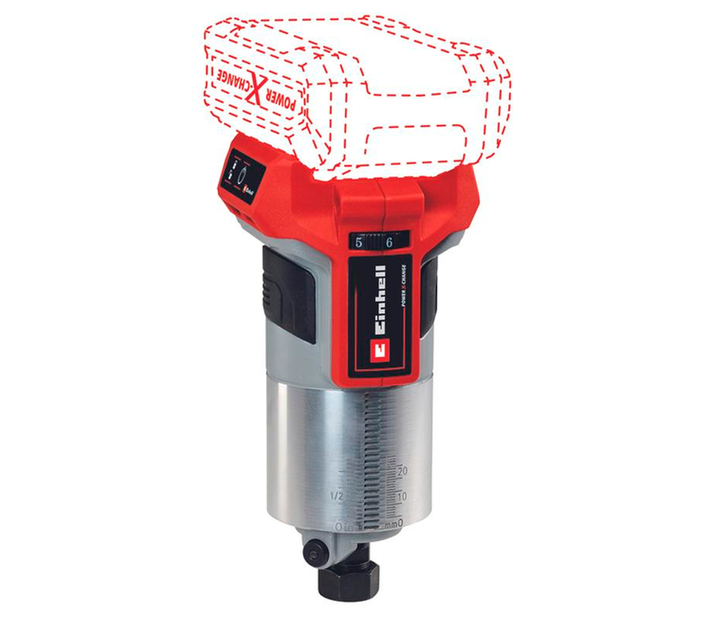 Mașină de frezat cu acumulator (fără bat) EINHELL TP-RO 18 Li BL 30mm 18V-2